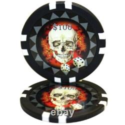 Mrc Poker 500pcs 13.5g Skull Poker Chips Set With Alum Case