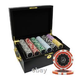 Mrc Poker 500pcs 14g Eclipse Poker Chips Set Black Color Wood Case