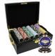 Mrc Poker 500pcs 14g Las Vegas Poker Chips Set Black Color Wood Case