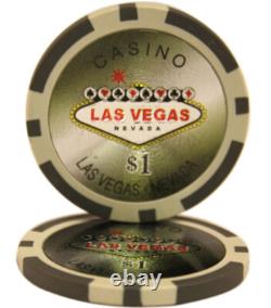 Mrc Poker 500pcs 14g Las Vegas Poker Chips Set Black Color Wood Case
