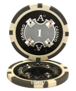 Mrc Poker 500pcs 14g Laser Graphic Ace Casino Poker Chips Set With Alum Case