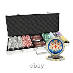 Mrc Poker 500pcs 14g Laser Graphic High Roller Poker Chips Set With Alum Case