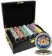 Mrc Poker 500pcs 14g Laser Graphic High Roller Poker Chips Set With Mahogany Cas