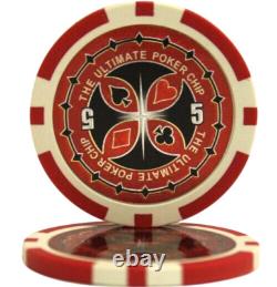 Mrc Poker 500pcs 14g Laser Graphic Ultimate Poker Chips Set With Alum Case