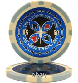 Mrc Poker 500pcs 14g Laser Graphic Ultimate Poker Chips Set With Alum Case