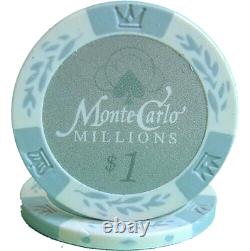 Mrc Poker 500pcs 14g Monte Carlo Millions Poker Chips Set With Alum Case