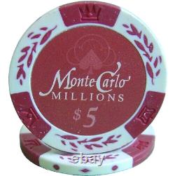 Mrc Poker 500pcs 14g Monte Carlo Millions Poker Chips Set With Alum Case