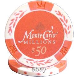 Mrc Poker 500pcs 14g Monte Carlo Millions Poker Chips Set With Alum Case