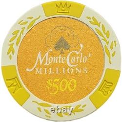 Mrc Poker 500pcs 14g Monte Carlo Millions Poker Chips Set With Deluxe Case