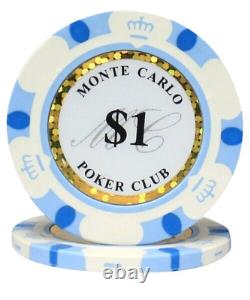 Mrc Poker 500pcs 14g Monte Carlo Poker Club Poker Chips Set With Alum Case