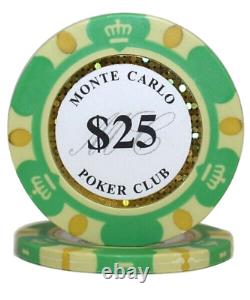 Mrc Poker 500pcs 14g Monte Carlo Poker Club Poker Chips Set With Alum Case