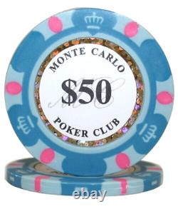 Mrc Poker 500pcs 14g Monte Carlo Poker Club Poker Chips Set With Alum Case