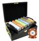 Mrc Poker 500pcs 14g Monte Carlo Poker Club Poker Chips Set With Mahogany Case