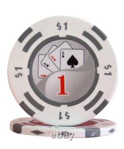 Mrc Poker 500pcs 14g Yin Yang Design Poker Chips Set With Mahogany Case