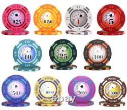 Mrc Poker 500pcs 14g Yin Yang Design Poker Chips Set With Mahogany Case