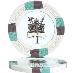 Mrc Poker 500pcs Clay Knights Casino Poker Chips Set With Aluminum Case