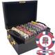 Mrc Poker 500pcs Clay Knights Casino Poker Chips Set With Mahogany Case