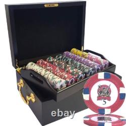 Mrc Poker 500pcs Clay Knights Casino Poker Chips Set With Mahogany Case