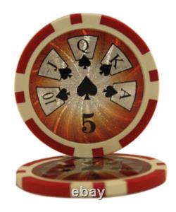 Mrc Poker 500pcs High Roller 14g Poker Chips Set High Gloss Wood Case