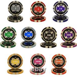 Mrc Poker 600 14g Ace Casino Poker Chips Set Heavy Duty Acrylic Case
