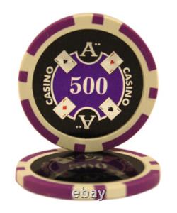 Mrc Poker 600 14g Ace Casino Poker Chips Set Heavy Duty Acrylic Case