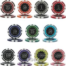 Mrc Poker 600 14g Eclipse Poker Chips Set Heavy Duty Acrylic Case