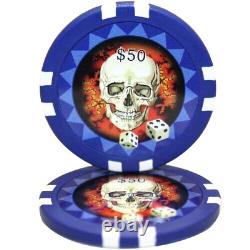 Mrc Poker 600pcs 13.5g Skull Poker Chips Set With Acrylic Case