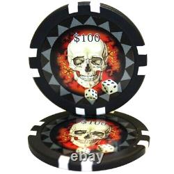 Mrc Poker 600pcs 13.5g Skull Poker Chips Set With Acrylic Case