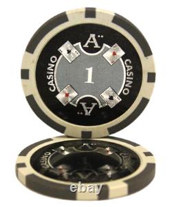 Mrc Poker 600pcs 14g Laser Graphic Ace Casino Poker Chips Set With Acrylic Case