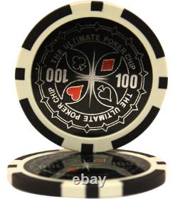 Mrc Poker 600pcs 14g Laser Graphic Ultimate Poker Chips (heavy Duty Clear Case)