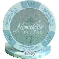 Mrc Poker 600pcs 14g Monte Carlo Millions Poker Chips Set With Acrylic Case