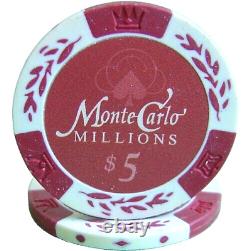 Mrc Poker 600pcs 14g Monte Carlo Millions Poker Chips Set With Acrylic Case