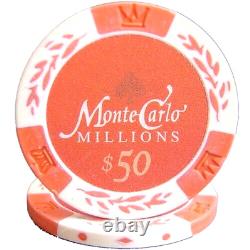 Mrc Poker 600pcs 14g Monte Carlo Millions Poker Chips Set With Acrylic Case