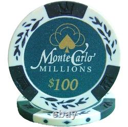 Mrc Poker 600pcs 14g Monte Carlo Millions Poker Chips Set With Acrylic Case