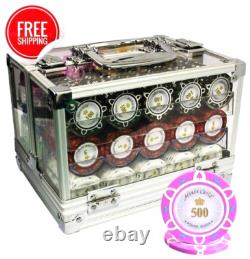 Mrc Poker 600pcs 14g Monte Carlo Poker Room Poker Chips Set With Acrylic Case