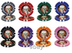 Mrc Poker 650pcs 13.5g Skull Poker Chips Set With Alum Case