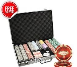 Mrc Poker 650pcs 14g Laser Graphic Las Vegas Poker Chips Set With Alum Case