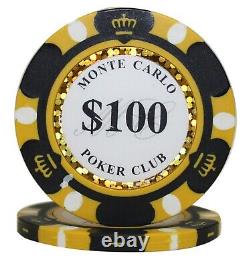 Mrc Poker 650pcs 14g Monte Carlo Poker Club Poker Chips Set With Alum Case