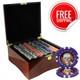 Mrc Poker 750pcs 13.5g Skull Poker Chips Set High Gloss Wood Case