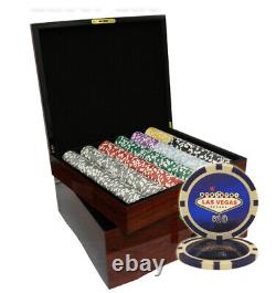 Mrc Poker 750pcs 14g Las Vegas Poker Chips Set High Gloss Wood Case