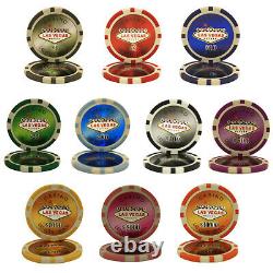 Mrc Poker 750pcs 14g Las Vegas Poker Chips Set High Gloss Wood Case