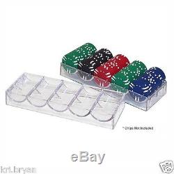 NEW 10 PACK Poker Chip Trays Set Rack Organizer Holder Storage Table FREE 2 DAY