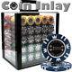 NEW 1000 Coin Inlay 15 Gram Clay Poker Chips Acrylic Carrier Case Set Pick Chips