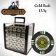 NEW 1000 PC Gold Rush 13.5 Clay Gram Poker Chips Acrylic Carrier Set Pick Chips