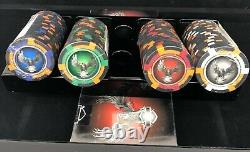 NEW 2004 Harley Davidson Set of 400 Poker Chips In Eagle Display Case SEALED