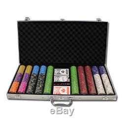 NEW 750 Bluff Canyon 13.5 Gram Clay Poker Chips Set Aluminum Case Pick Chips