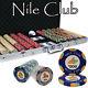NEW 750 Nile Club Ceramic 10 Gram Poker Chips Set Aluminum Case Pick Your Chips