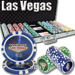 NEW 750 PC Las Vegas 14 Gram Clay Poker Chips Set Aluminum Case Pick Your Chips