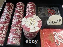 NEW BUDWEISER POKER SET Padded Aluminum Case-Marked Poker Chips & Playing Cards