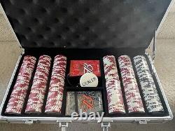 NEW BUDWEISER POKER SET Padded Aluminum Case-Marked Poker Chips & Playing Cards